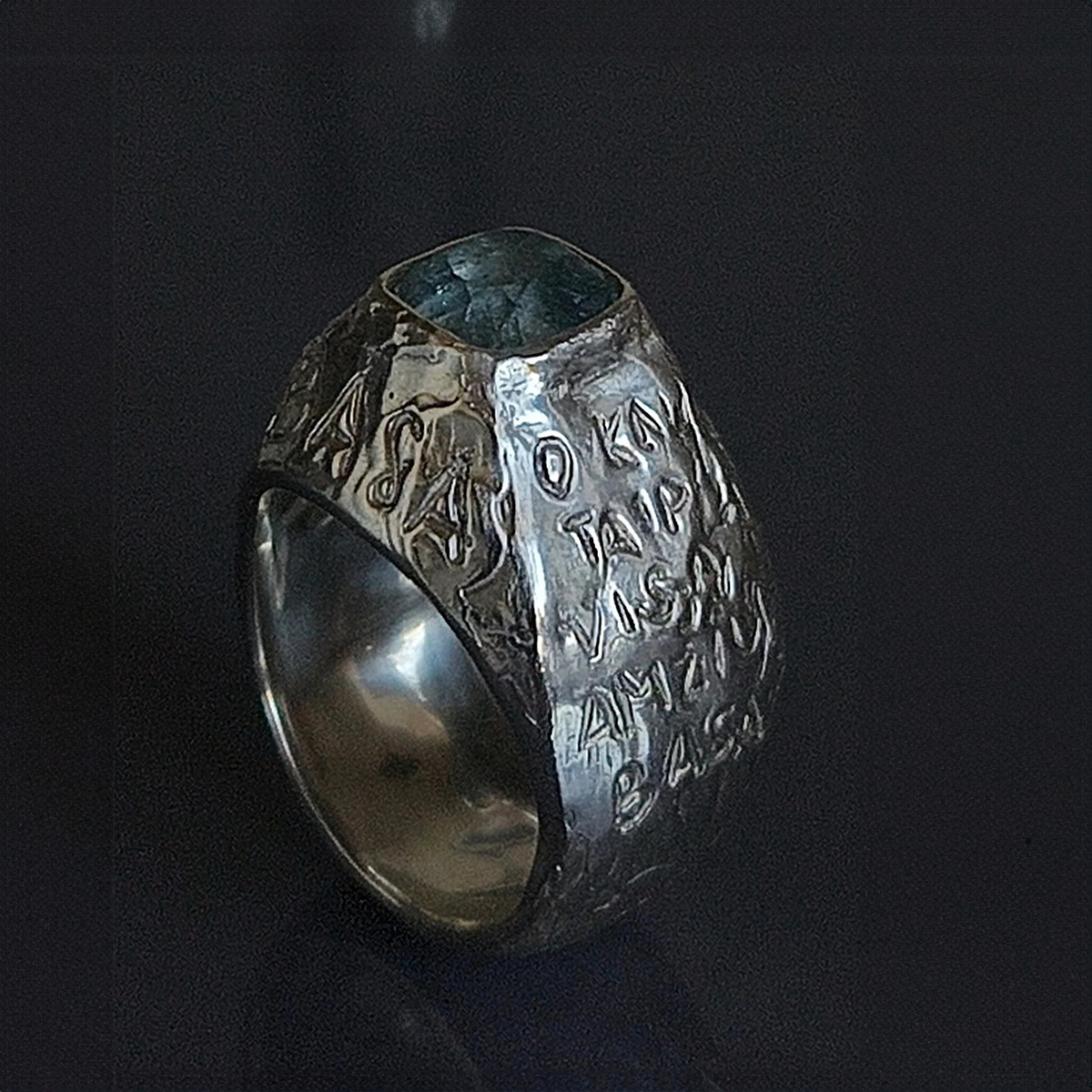 Silver Ring with Tourmaline "Barefoot"