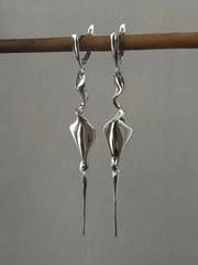 Sidabriniai auskarai „Magic Wands“