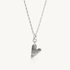 Silver Necklace "Handcrafted Heart"