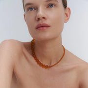 A statement Baltic amber necklace by Adele Notes.
