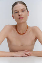 A statement Baltic amber necklace by Adele Notes.