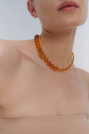 A statement Baltic amber necklace by Adele Notes.