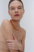 A statement Baltic amber necklace by Adele Notes.