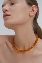 A statement Baltic amber necklace by Adele Notes.