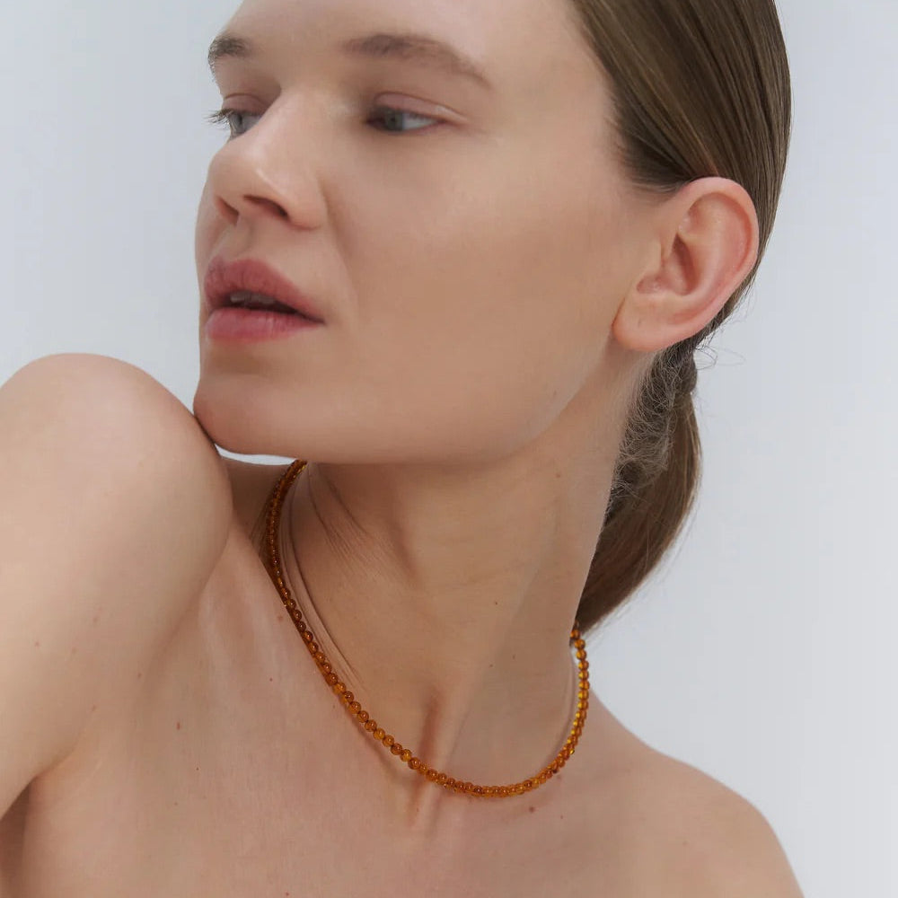 Baltic amber necklace by Adele Notes.
