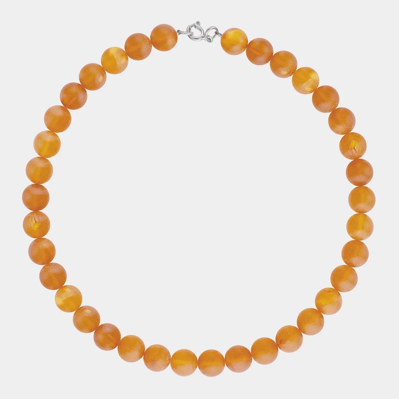 A statement Baltic amber necklace by Adele Notes.