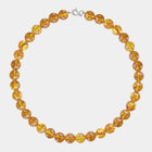 A statement Baltic amber necklace by Adele Notes.