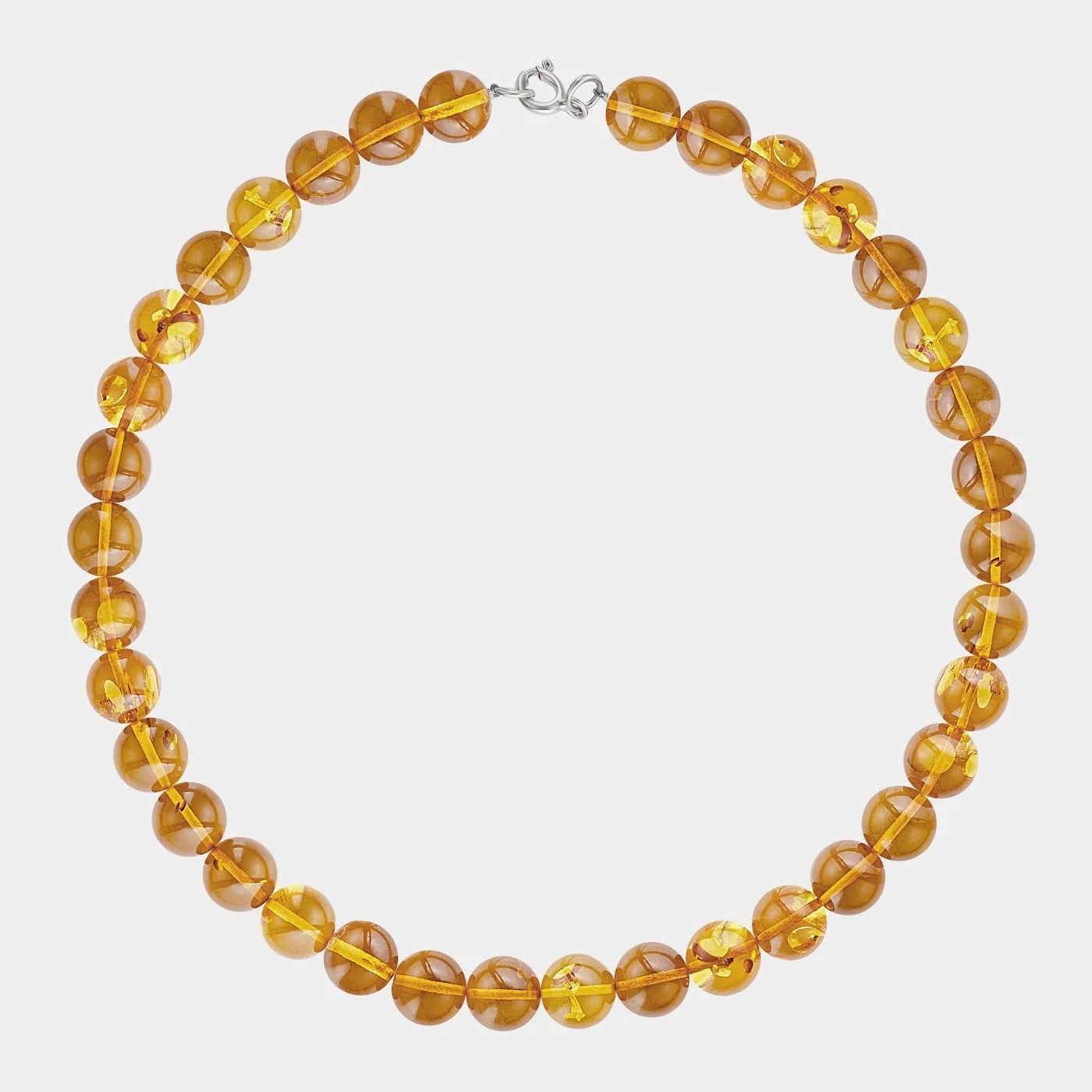A statement Baltic amber necklace by Adele Notes.