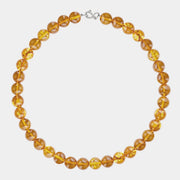 A statement Baltic amber necklace by Adele Notes.