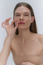 Silver ring with a Baltic amber