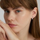 Silver Stud Earrings with Pearls "Pearl Diver"