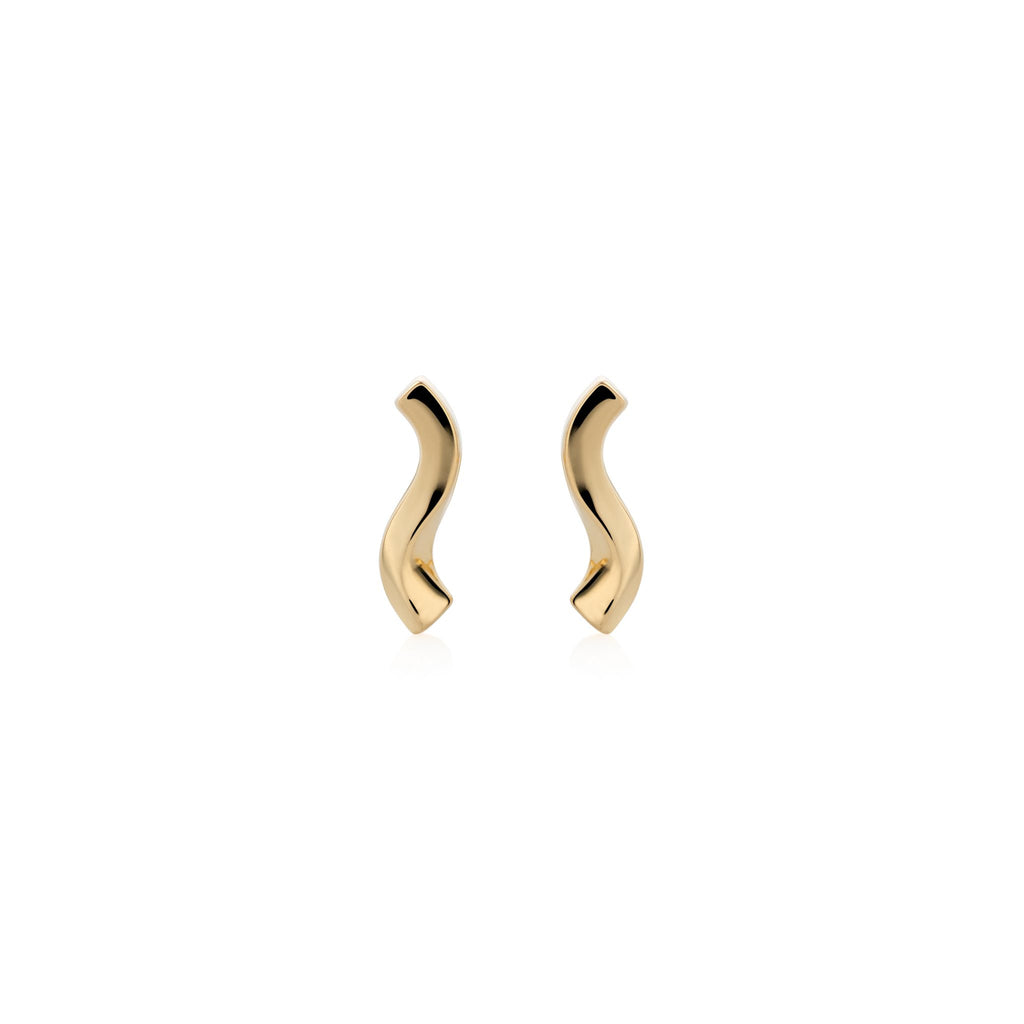 18k Yellow Gold Earrings "Twig"