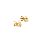 Gold Plated Silver Stud Earrings "Rio"