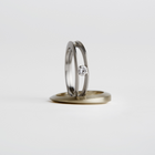 White Gold Ring "OBsess"