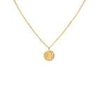 Gold Plated Silver Necklace with Diamonds "Written in the Stars"