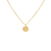 Gold Plated Silver Necklace with Diamonds "Written in the Stars"