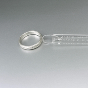 Silver Ring with inscription in Latin by Verba.