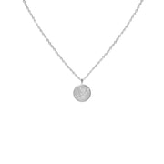 Silver Necklace with Diamonds "Written in the Stars"