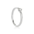 White Gold Ring with Diamond