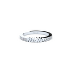 White gold & diamonds band with word Mama by Formes.