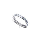 Diamond Eternity Band featuring a continuous row of brilliant round diamonds encircling the entire band, with a total carat weight of 1.40 ct.