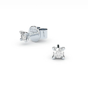 Delicate stud earrings crafted in 14k white gold and premium lab-grown diamonds of exceptional brilliance. 