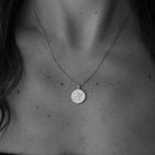 Silver Necklace with Diamonds "Written in the Stars"