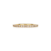 Yellow Gold Eternity Ring with Diamond