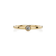 Yellow Gold Ring with Diamond