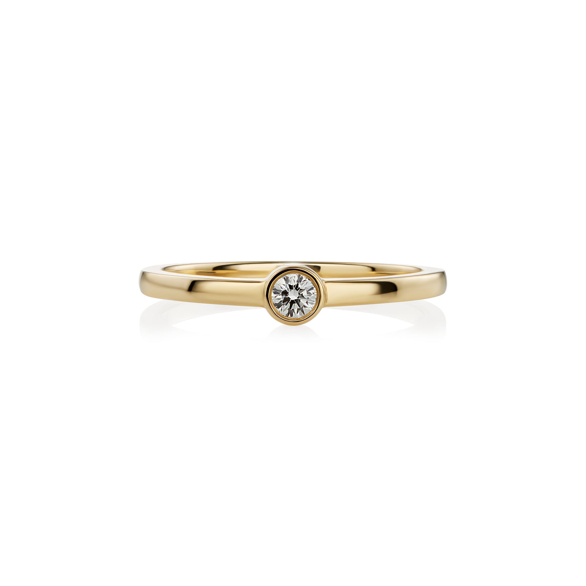 Yellow Gold Ring with Diamond