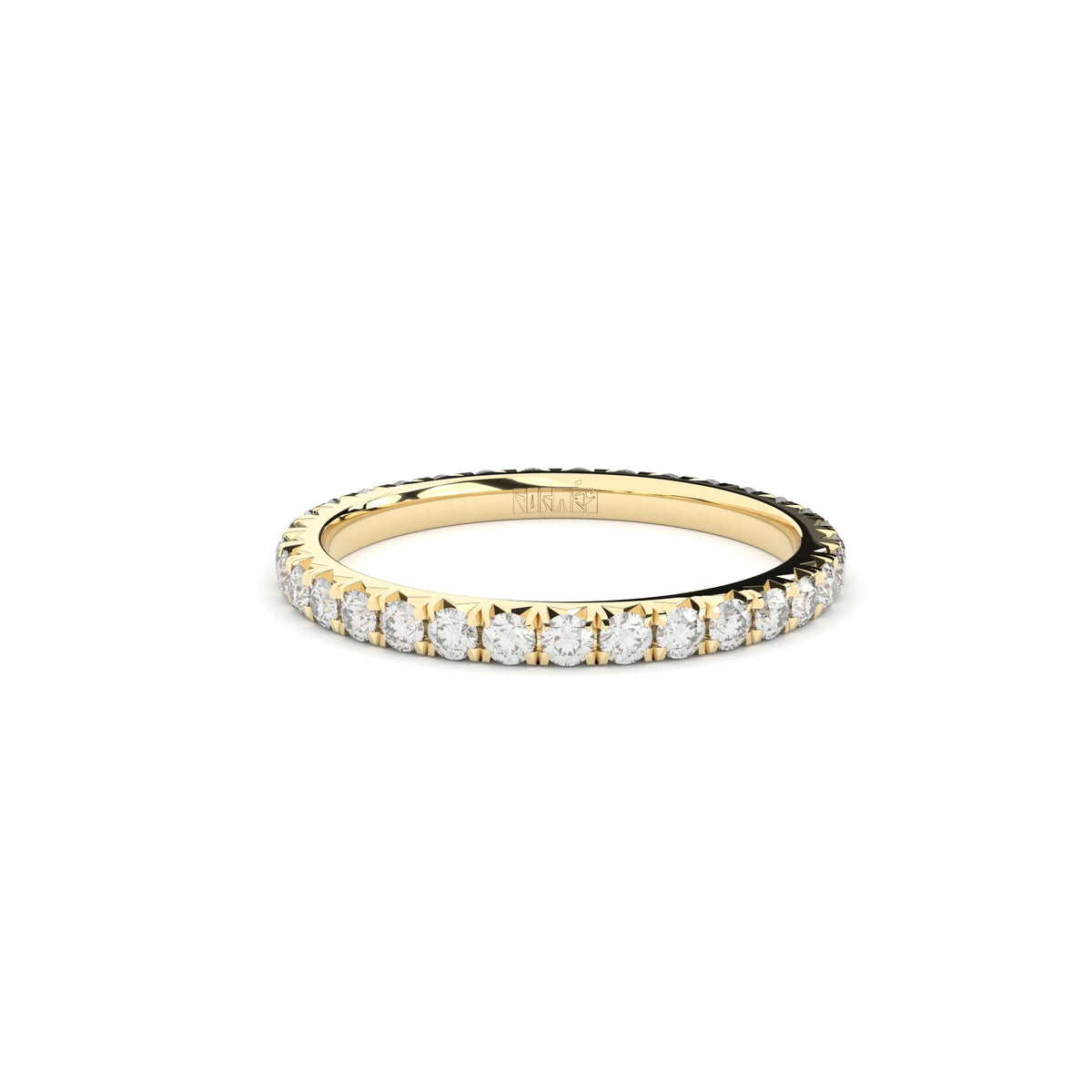 Yellow Gold Ring with Diamonds "Petite Grace Eternity"