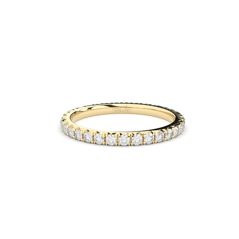 Yellow Gold Ring with Diamonds "Petite Grace Eternity"