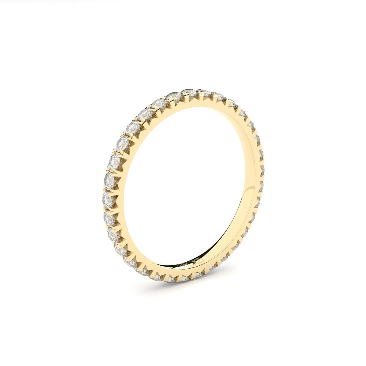 Yellow Gold Ring with Diamonds "Petite Grace Eternity"