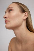 Yellow Gold Earrings with Pearls "Pearl Diver"