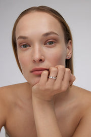 Yellow Gold Ring with Pearl "Pearl Diver"