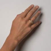 Yellow Gold Ring with Diamonds