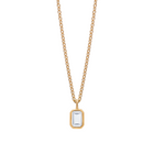 Gold Plated Silver Necklace with Topaz "Daydream"