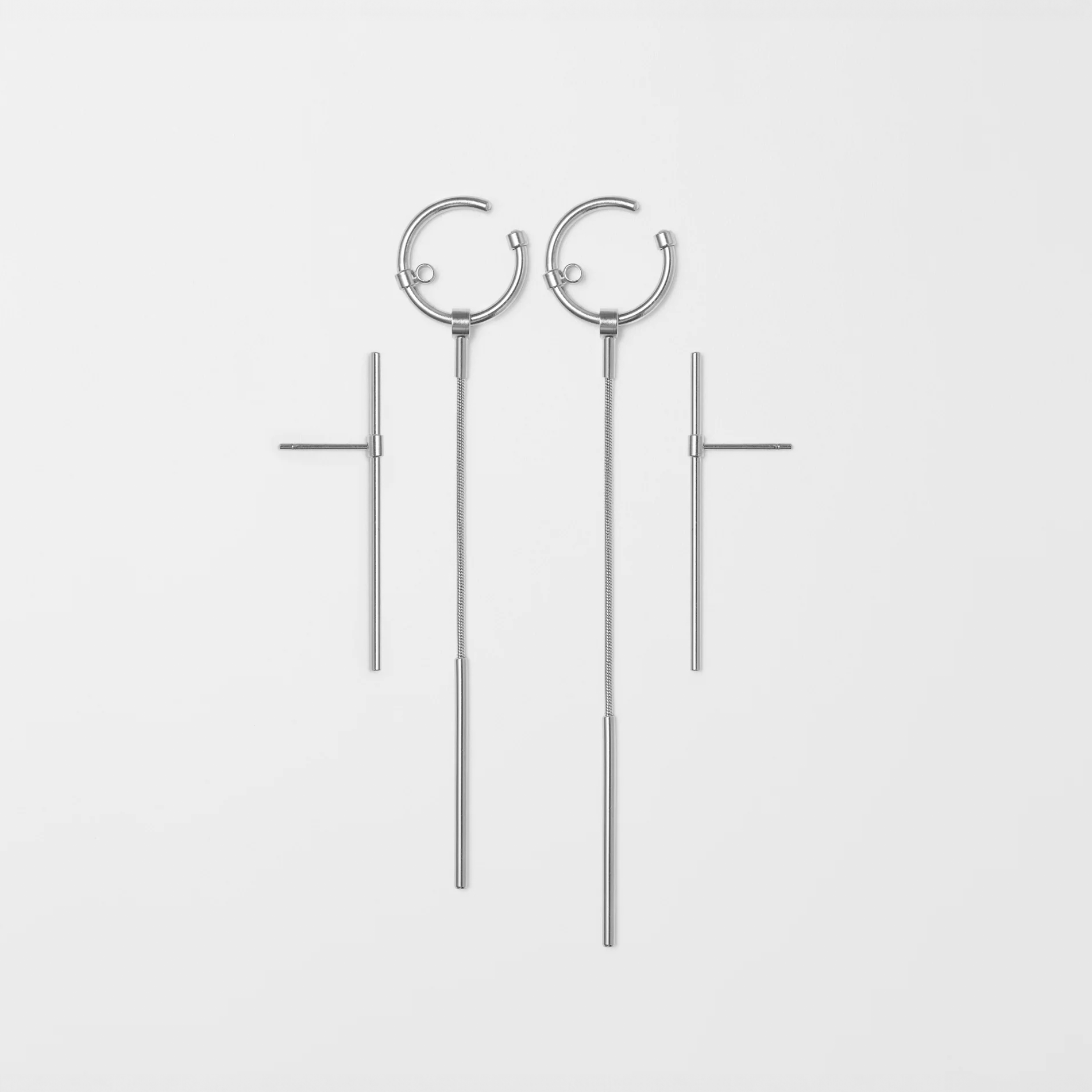 Silver Earrings Set "Ari"