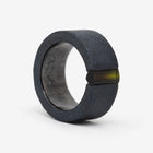 One-of-a-kind ring composed of niobium and green tourmaline by ASR JWLS.