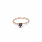 Yellow Gold Ring with Black Diamond