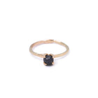 Yellow Gold Ring with Black Diamond