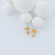 Gold Plated Silver Earrings "By the Water"