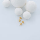 Gold Plated Silver Earrings "Water Bubbles"