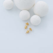 Gold Plated Silver Earrings "Water Bubbles"