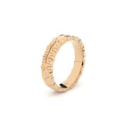 Modern and edgy yet comfortable and timeless wedding ring. Wedding ring handcrafted in solid recycled rose gold. Ring is made by hand with the best quality and craftsmanship.