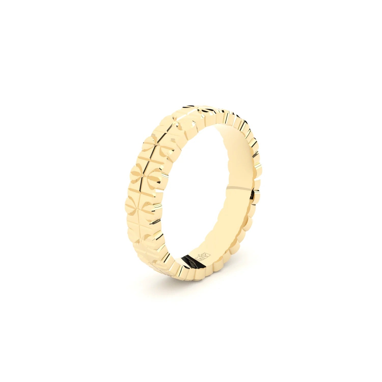 Modern and edgy yet comfortable and timeless wedding ring. Wedding ring handcrafted in solid recycled yellow gold. Ring is made by hand with the best quality and craftsmanship.