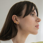 Gold Plated Silver Ear Cuff "Coral Moon"