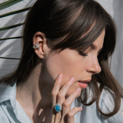 Gold Plated Silver Ear Cuff "Sea Coral"