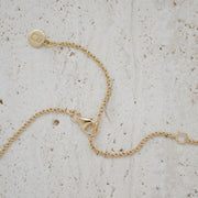 Gold Plated Silver Necklace with Topaz "Daydream"