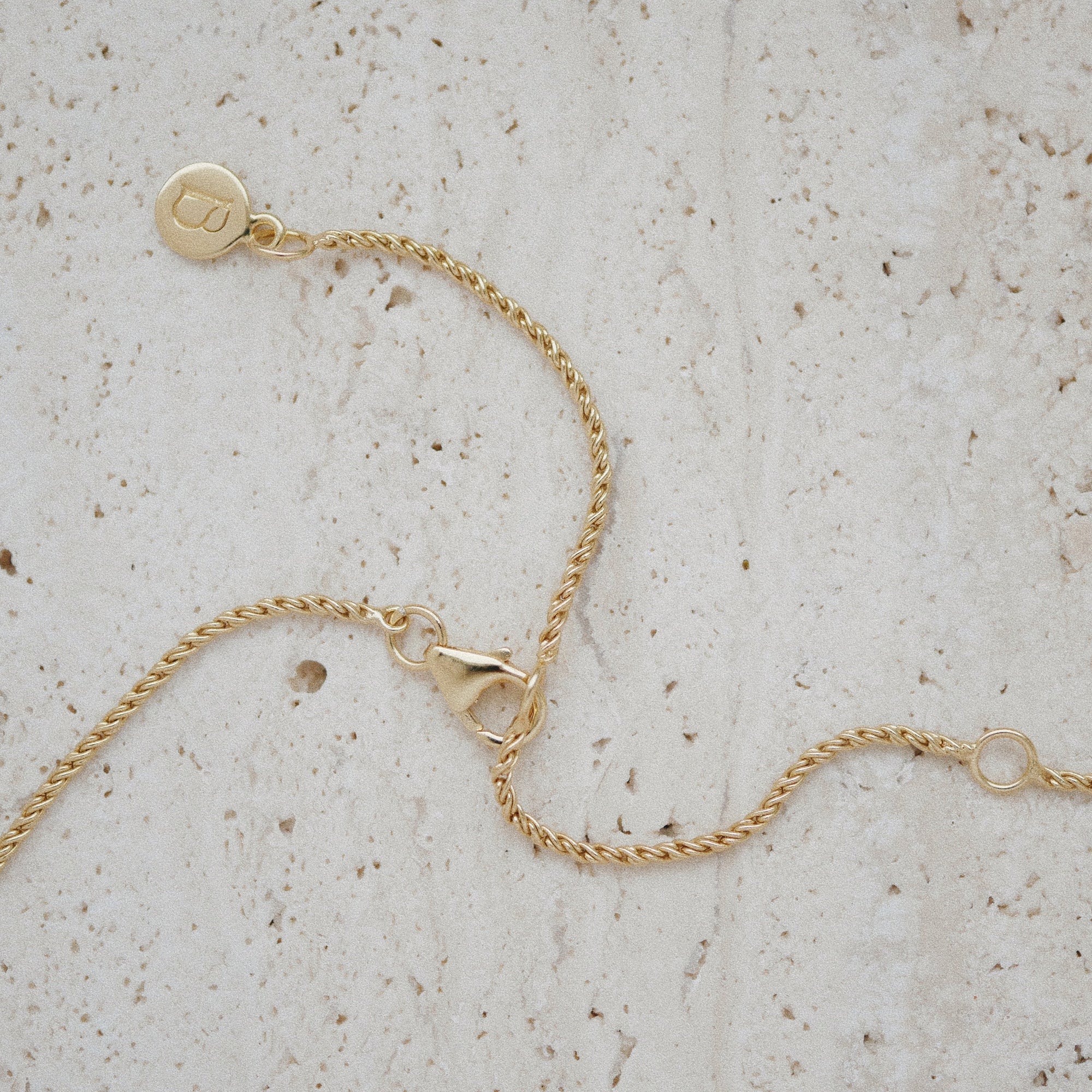 Gold Plated Silver Necklace with Topaz "Daydream"